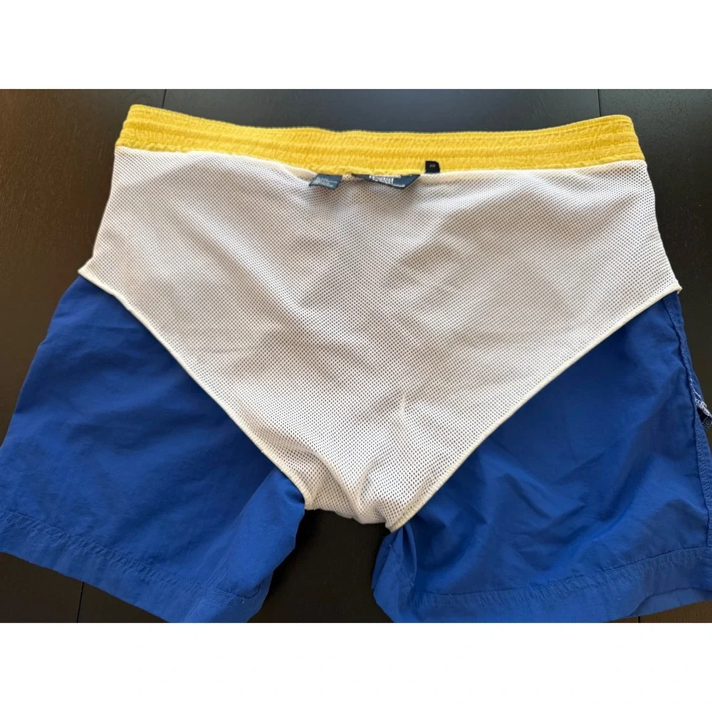 Ralph Lauren Swim Trunks Mens L Blue Mesh Lined‎ Board Shorts Beach Resortwear